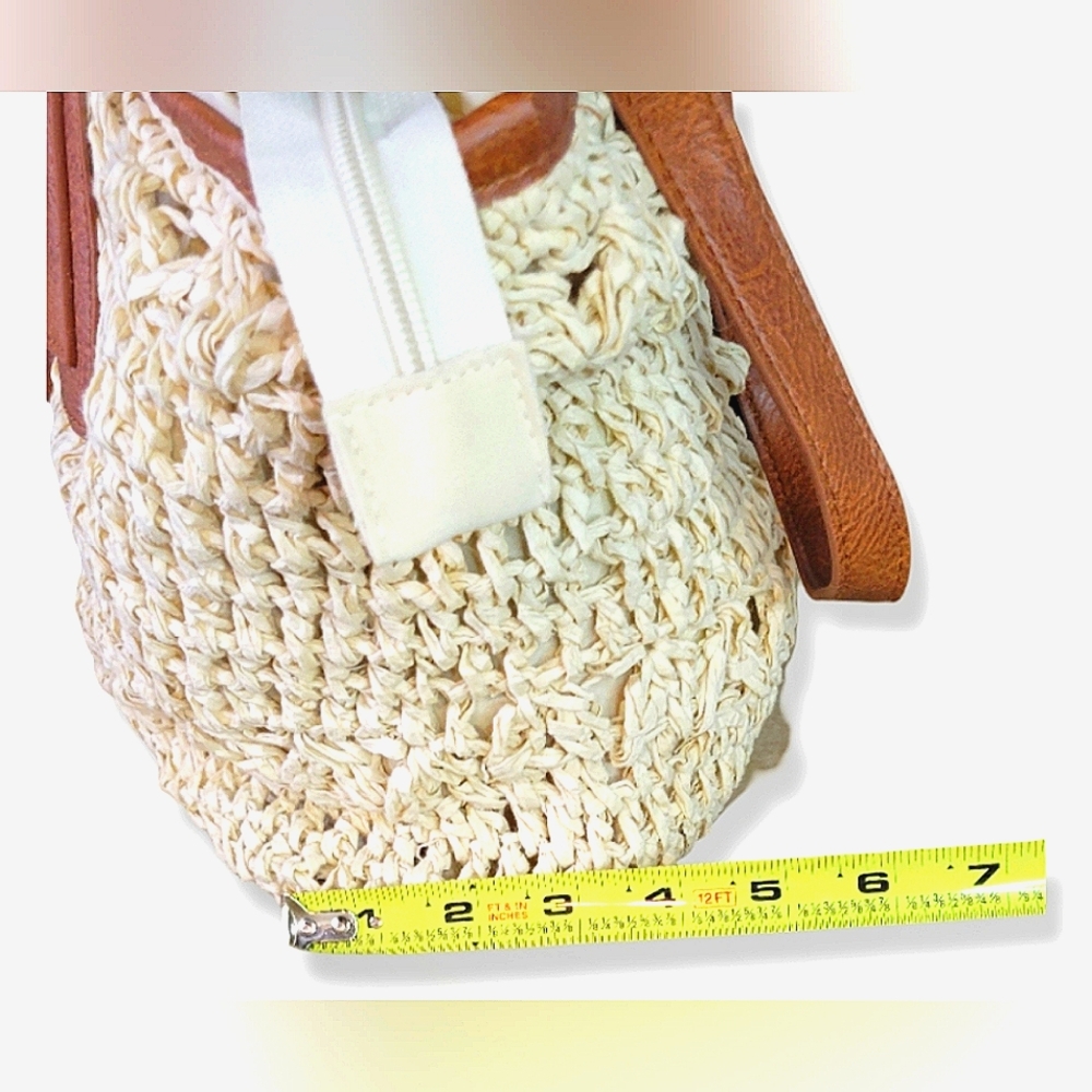 ANNA & ELLE Grass Woven SHOULDER Bag BOHO Beach TOTE - Picture 16 of 16